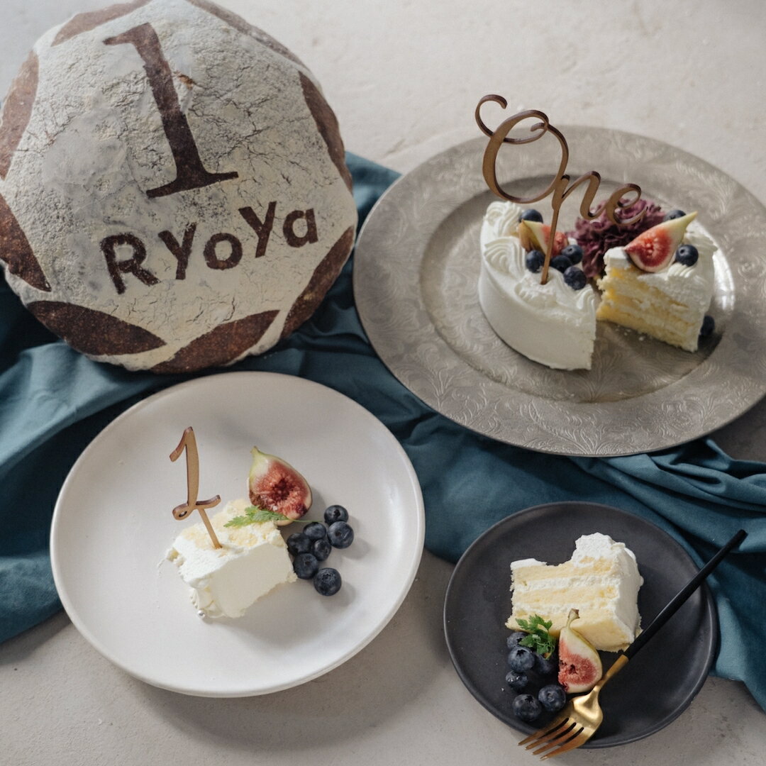 KNOP【木製ケーキトッパー1】数字1ヶ月1歳one誕生日バースデー結婚式ウェディングブライダルウエディングケーキデコレーションウェルカムスペースお祝いガーランド記念写真テーブルナンバーおしゃれナチュラルフラワーピック