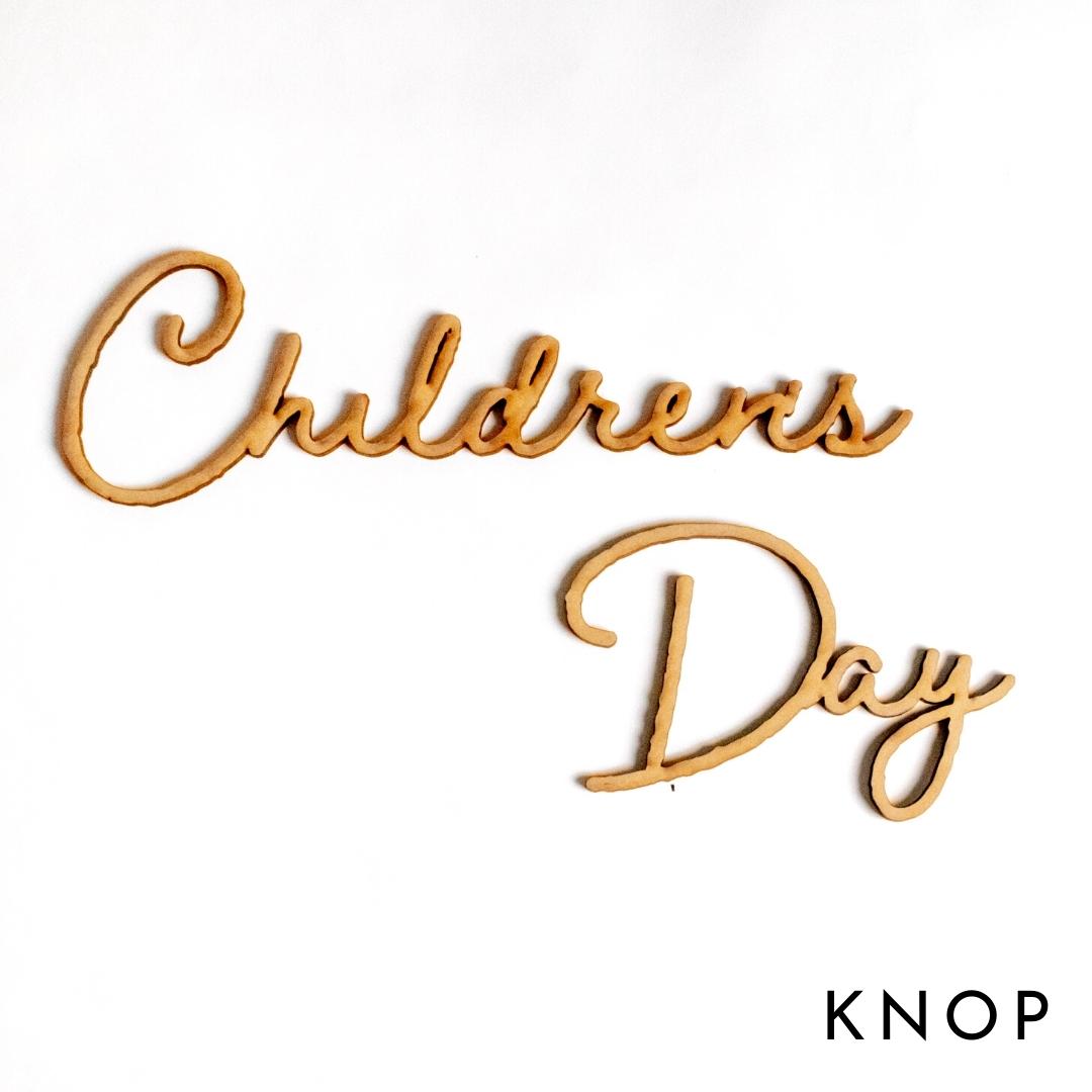 KNOP 【木製　Children's Day　レターバナー】 端午の節句　こどもの日　オーナメント　753　七五三　装飾　パーティー　雑貨　お祝い..