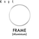 Knot カスタマイズ掛け時計 専用フレーム アルミニウム 27cm ノットクロック CLOCK 日本製 壁掛け時計