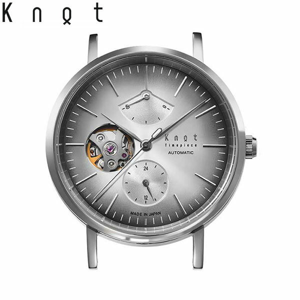  Knot ノット 時計 CAP-38 メカニカルオープンハート シルバー ＆ シルバー パワーリザーブ 時計本体のみベルト別売り サファイアガラス 機械式時計 