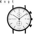 Knot ノット 時計 クラシック クロノグラフ ブラック ＆ ホワイト（モノトーンコレクション） 時計本体のみベルト別売り 腕時計 メンズ レディース サファイアガラス 日本製