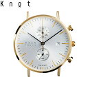 Knot ノット 時計 クラシック クロノグラフ イエローゴールド ＆ シルバー 時計本体のみベルト別売り メンズ サファイアガラス 日本製 腕時計