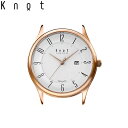 Knot ノット 時計 クラシック ソーラー アラビック 32mm ローズゴールド ＆ ホワイト 時計本体のみベルト別売り ソーラームーブメント 腕時計 レディース サファイアガラス 日本製