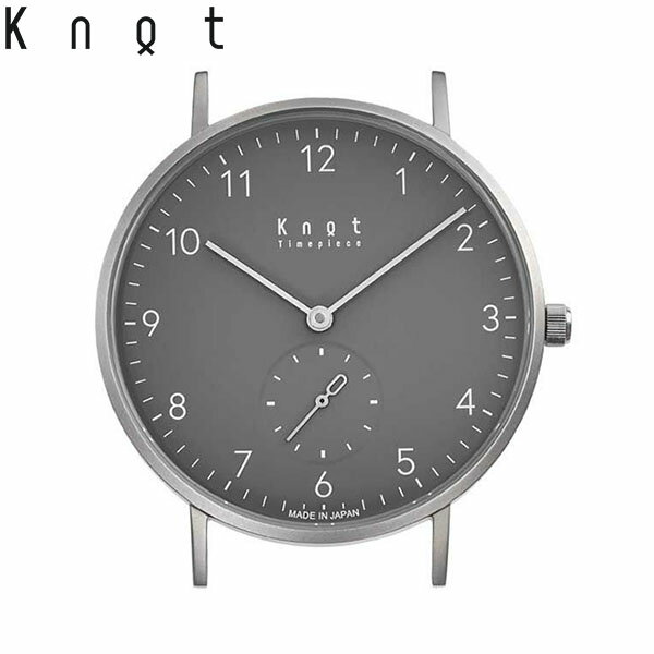  Knot ノット 時計 クラシック スモールセコンド アラビック シルバー ＆ グレー 時計本体のみベルト別売り 腕時計 メンズ レディース サファイアガラス 日本製