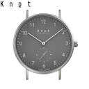 Knot ノット 時計 クラシック スモールセコンド アラビック シルバー ＆ グレー 時計本体のみベルト別売り 腕時計 メンズ レディース サファイアガラス 日本製