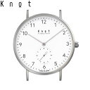 Knot ノット 時計 クラシック スモールセコンド アラビック シルバー ＆ ホワイト 時計本体のみベルト別売り 腕時計 メンズ レディース サファイアガラス 日本製