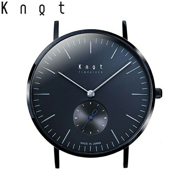 Knot ノット 時計 クラシック スモールセコンド ブラック ＆ グレー 時計本体のみベルト別売り サファイアガラス 日本製 腕時計