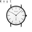 Knot ノット 時計 クラシック スモールセコンド ブラック ＆ ホワイト（モノトーンコレクション） 時計本体のみベルト別売り サファイアガラス 日本製 腕時計