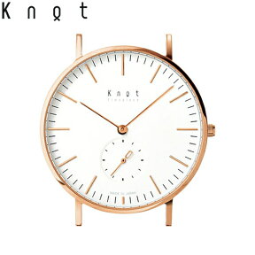 Knot ノット 時計 クラシック スモールセコンド ローズゴールド ＆ ホワイト 時計本体のみベルト別売り 腕時計 ウォッチ メンズ レディース サファイアガラス 日本製