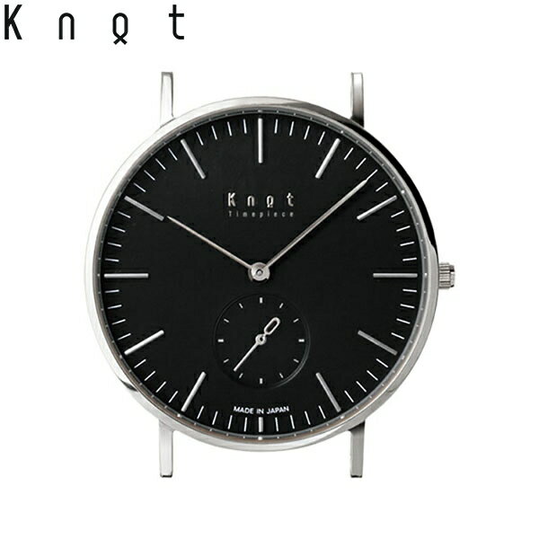 Knot ノット 時計 クラシック スモールセコンド シルバー ＆ ブラック 時計本体のみベルト別売り 腕時計 メンズ レディース サファイアガラス 日本製