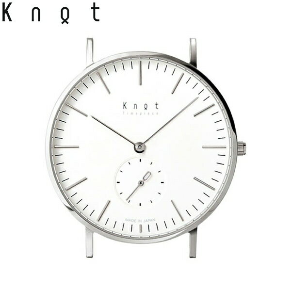 Knot ノット 時計 クラシック スモールセコンド シルバー ＆ ホワイト 時計本体のみベルト別売り 腕時計 メンズ レディース サファイアガラス 日本製