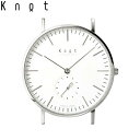 Knot ノット 時計 クラシック スモールセコンド シルバー ＆ ホワイト 時計本体のみベルト別売り 腕時計 ウォッチ メンズ レディース サファイアガラス 日本製