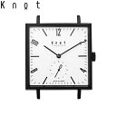 Knot ノット 時計 クラシック スクエアスモールセコンド ブラック ＆ ホワイト（モノトーンコレクション） 時計本体のみベルト別売り サファイアガラス 日本製 腕時計