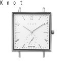 Knot ノット 時計 クラシック スクエアスモールセコンド シルバー ＆ ホワイト 時計本体のみベルト別売り サファイアガラス 日本製 腕時計