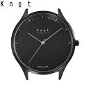 Knot ノット 時計 サスティノシリーズ シン ソーラー Thin Solar ブラック ＆ ブラック 時計本体のみベルト別売り ソーラームーブメント 腕時計 ウォッチ 日本製