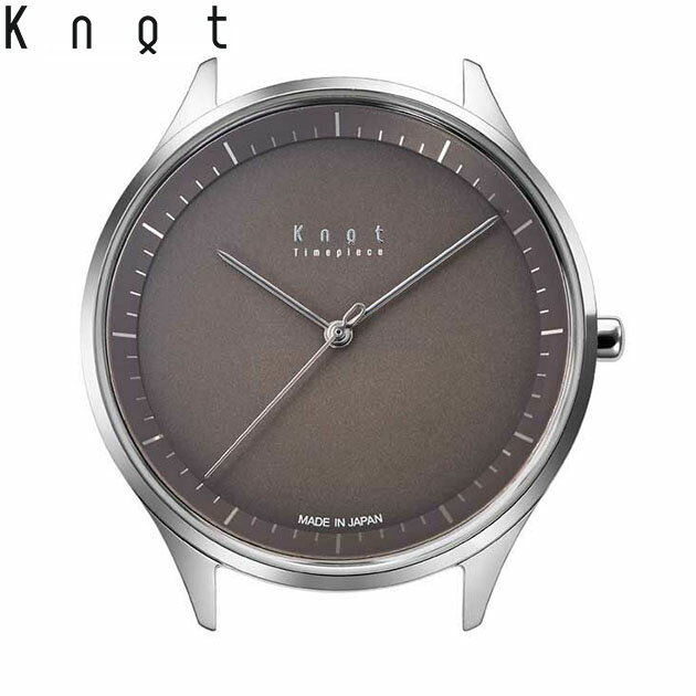 Knot ノット 時計 サスティノシリーズ シン ソーラー Thin Solar シルバー ＆ ウォームグレー 時計本体のみベルト別売り ソーラームーブメント 腕時計 日本製