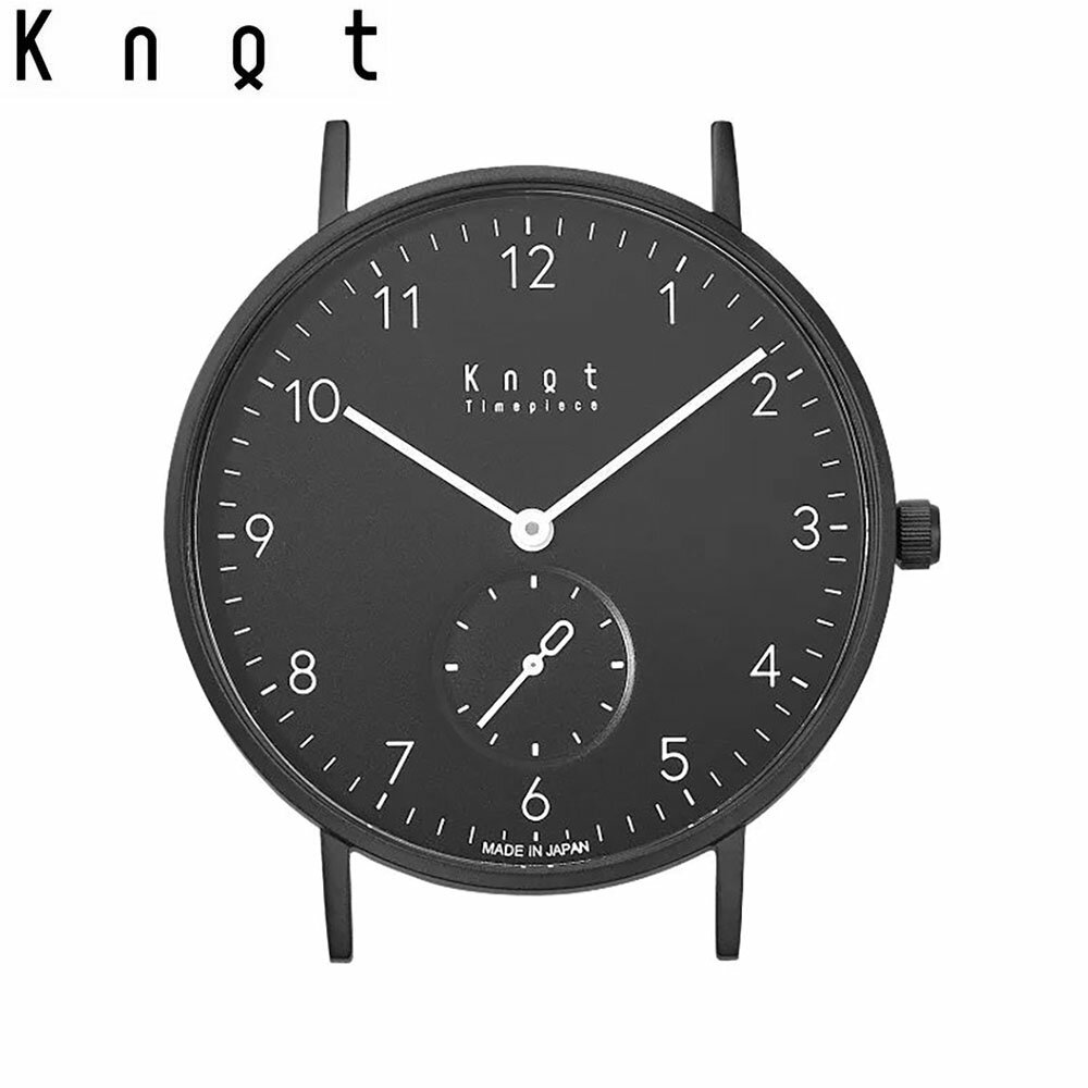 Rakuten - Knot ノット 時計 クラシック スモールセコンド アラビック ブラック ＆ ブラック モノクロカラー 時計本体のみベルト別売り 腕時計 メンズ レディース サファイアガラス 日本製