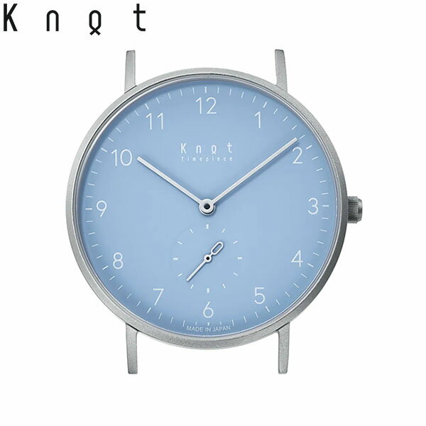 Knot ノット 時計 クラシック スモールセコンド アラビック シルバー ＆ スカイブルー スプリングカラー 時計本体のみベルト別売り 腕時計 メンズ レディース サファイアガラス 日本製