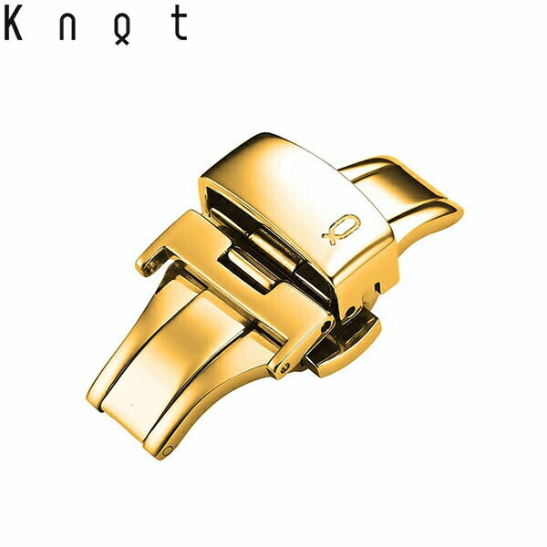 Knot ノット 時計 オリジナルDバックル(18mm) イエローゴールド 単独購入はメール便のため代引き・着日指定・包装不可