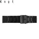 楽天Maker’s Watch KnotKnot ノット 時計 ステンレスリンクストラップ 時計ベルト 18mm ブラック ベルトのみ購入はメール便のため代引き・着日指定・包装不可 スペアベルト ご自分でサイズ調整可能なスライド式バックル メタルベルト 日本製