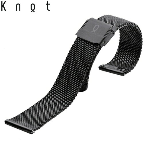 Knot ノット 時計 ミラネーゼ メッシュベルト 時計ベルト 18mm ブラック ベルトのみ購入はメール便のため代引き・着日指定・包装不可 スペアベルト ご自分でサイズ調整可能なスライド式バックル ステンレスメッシュ 日本製 Knot ノット 時計 ミラネーゼ メッシュベルト 時計ベルト 18mm ブラック ベルトのみ購入はメール便のため代引き・着日指定・包装不可 スペアベルト ご自分でサイズ調整可能なスライド式バックル ステンレスメッシュ 日本製