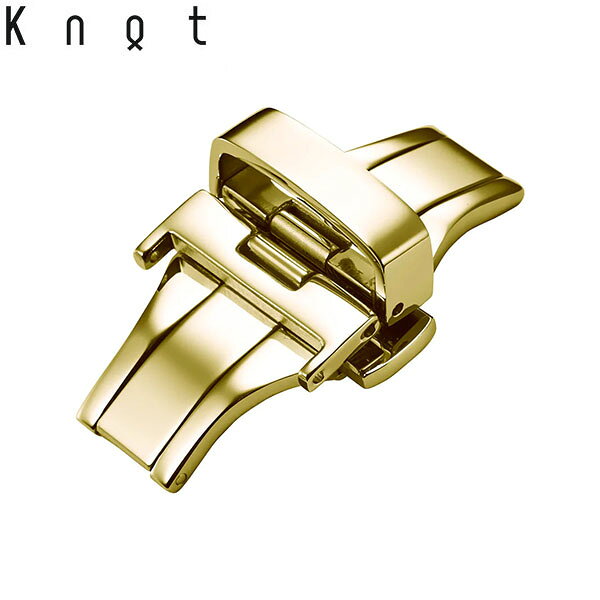 Knot ノット 時計 オリジナルDバックル（16mm） イエローゴールド 単独購入はメール便のため代引き・着日指定・包装不可(2.0)