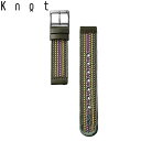 Knot ノット 時計 京都 昇苑くみひも 時計ベルト 18mm 綾高麗 グリーン×イエロー 松葉 MATSUBA ベルトのみ購入はメール便のため代引き・着日指定・包装不可 スペアベルト 日本製 腕時計 ウォッチストラップ