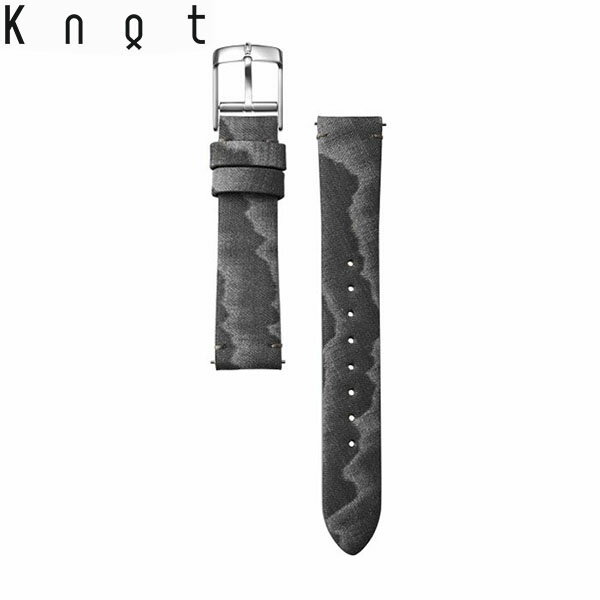  Knot ノット 時計 NUNOUS トラディショナルシェイプ 時計ベルト 18mm ブラック サスティノシリーズ ベルトのみ購入はメール便のため代引き・着日指定・包装不可 スペアベルト 日本製 腕時計 ウォッチストラップ