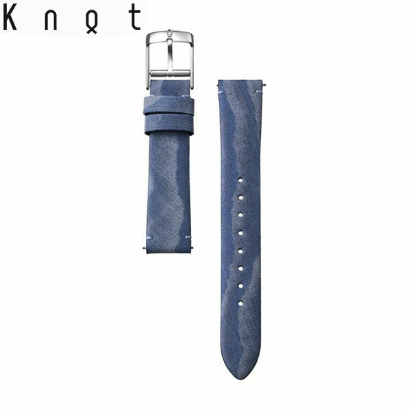 Knot ノット 時計 NUNOUS トラディショナルシェイプ 時計ベルト 18mm ネイビー サスティノシリーズ ベルトのみ購入はメール便のため代引き・着日指定・包装不可 スペアベルト 日本製 腕時計 ウォッチストラップ