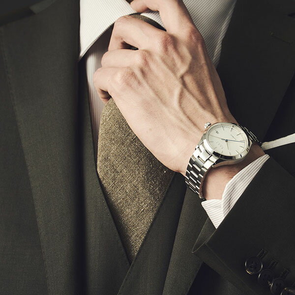 Knot ノット 時計 【AT-38（現行型ケース）専用】 スマートフィットブレスレット 機械式専用モデル プレミアムシリーズ Dバックル仕様 時計ベルト シルバー 時計本体は別売 スペアベルト 日本製 腕時計 ウォッチストラップ