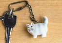 ★郵便なら送料120円/個！ リサラーソン 北欧 キーホルダー ねこ MOA キャット ネコ 猫 ペット ねこ好き キーリング かわいい お部屋のカギ 北欧雑貨 lisa larssons 人気 楽天