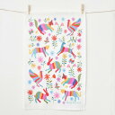 ★発送は郵便で!【MARY KILVERT】OTOMI オトミ刺繍のデザイン キッチンタオル 動物 自然 かわいい おしゃれ タペストリー インテリア 飾り 掃...