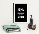★HANDS A3サイズ アート ポスター「 HOME is YOU」文字ポスター インテリア ユニーク デザインポスター タペストリー★(3)