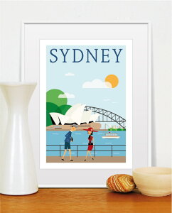  ݥ SYDNEY ɥˡ ȥꥢ γݥ A3 30x42cm  ʪ ʪ Ի  ޯƥꥢ  ˡ İ ڥȥ꡼