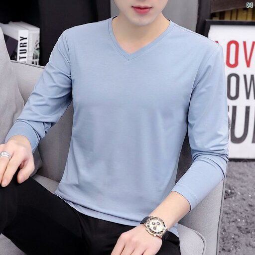 メンズ インナー 快適 Vネック シャツ 長袖 Tシャツ 肌着 春秋服年 白 Tシャツ 春服 メンズ インナー 快適 Vネック シャツ 長袖 Tシャツ 肌着 春秋服年 白 Tシャツ 春服