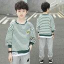 キッズ ファッション 子供 かわいい かっこいい おしゃれ ボーイズ Tシャツ 長袖 春服 ストライプ セーター ボーイズ Tシャツ 春秋 トップス 子供 ボト...