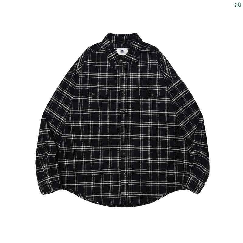 UNBENT 生地 レトロ カジュアル ウォッシュ 加工 ダメージ チェック シャツ 3色 展開たり 長袖 メンズ