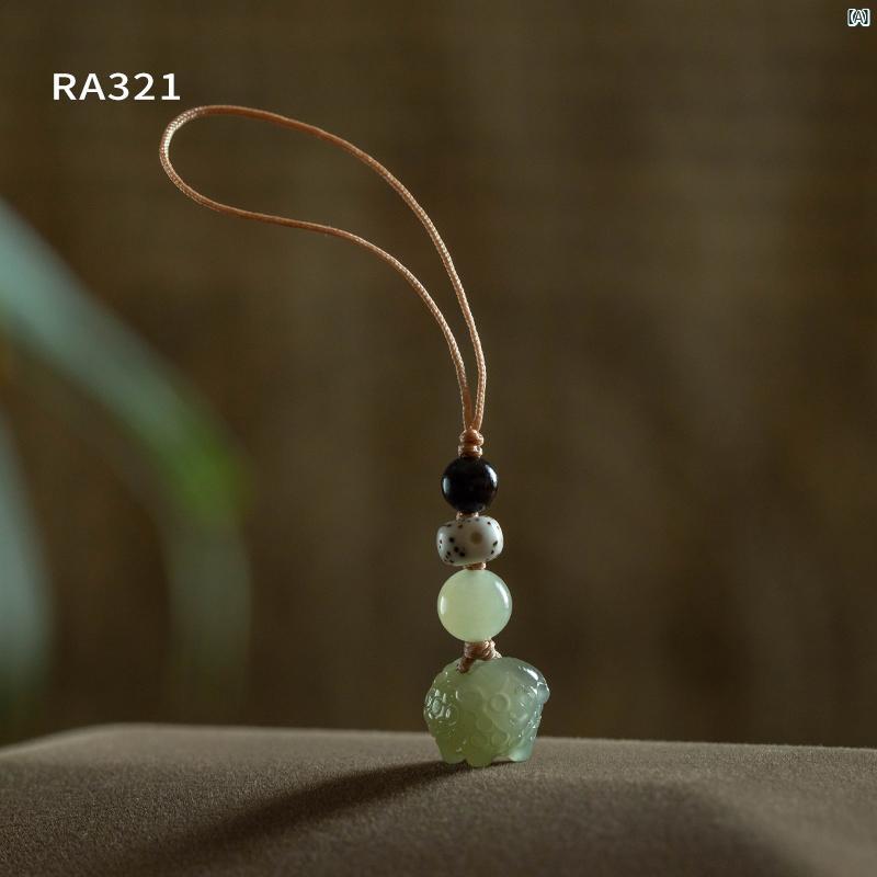 ユニーク 和田 翡翠 干支 羊 携帯 ストラップ 祝福 ペンダント 高級 一点 証明書 ギフト