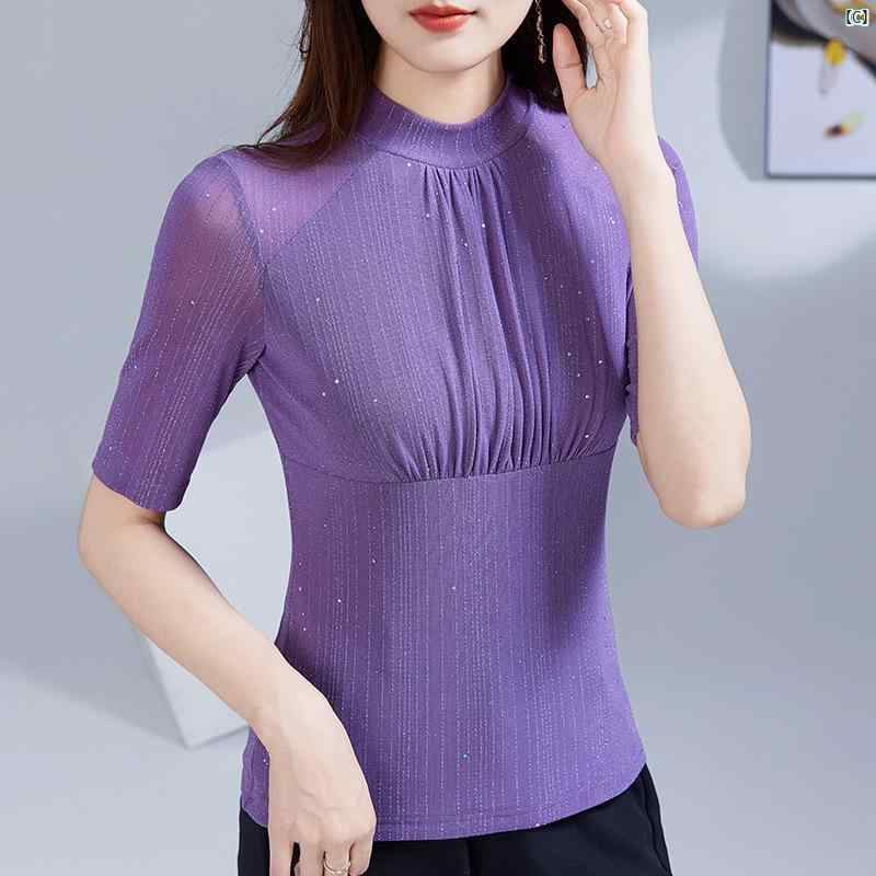 半袖 半 襟 ラテン ダンス トップス 春夏 標準 衣装 モダン 3 ステップ