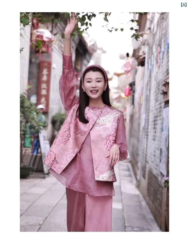 レディース 民族衣装 コスプレ おしゃれ ファッション 個性的ファッション 春 中華 クール 高級感 向上 唐装 ピンク ベスト