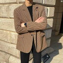 メンズ　韓国ファッション 秋 チェック柄 小柄 スーツ カジュアル スーツ メンズジャケット トップ
