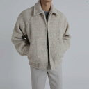 メンズ　韓国　ファッション　おしゃれ　韓国 ショト ウール ジャケット 秋冬 韓国 カジュアル 厚手 ウール ジャケット
