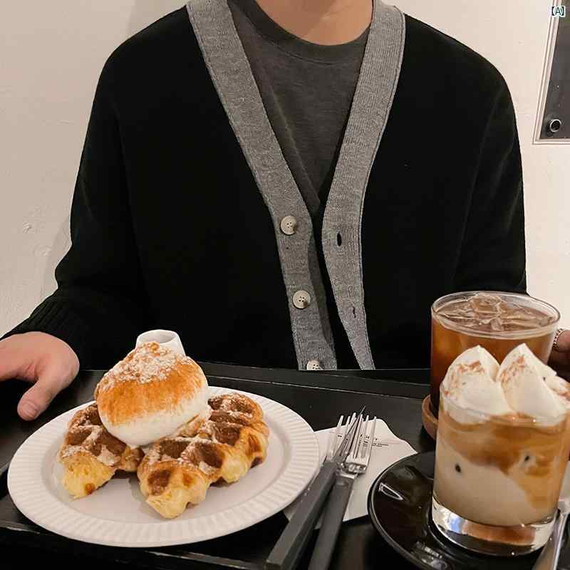 メンズ 韓国 ファッション おしゃれ 韓国 カーディガン ジャケット 春秋 韓国 カジュアル イン