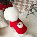秋冬 クリスマス 犬 猫 服 ベルベット ペット トレーナー テディ ビション マルチーズ 小型 犬 服