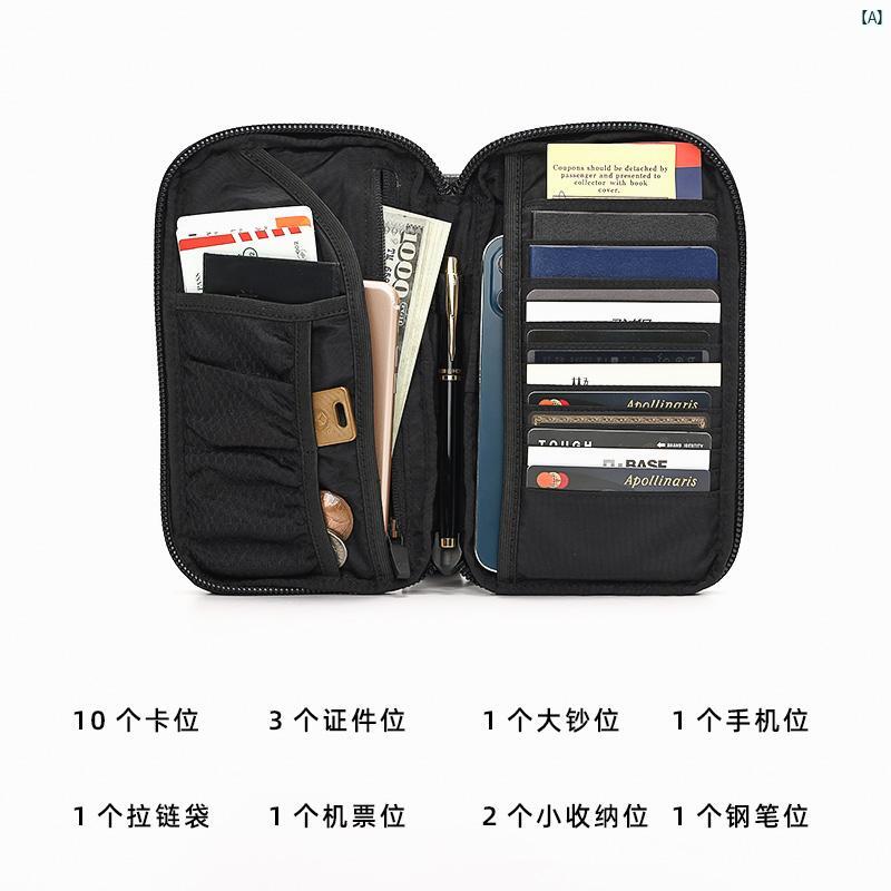 革　おしゃれ 大容量 牛革 トラベル パスポート バッグ メンズ カード バッグ 多機能 チケット フォルダー 革 収納 ドキュメント バッグ