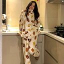 韓国 フランネル パジャマ レディース 冬 かわいい クマ 厚手 暖かい ジッパー高 襟 サンゴ ベルベット ホームウェア