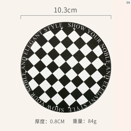 韓国雑貨 韓国 かわいい レトロ チェッカーボード 吸収性 断熱 パッド 家庭用 セラミック ラウンド 高温 耐性 ポット コースター 韓国雑貨 韓国 かわいい レトロ チェッカーボード 吸収性 断熱 パッド 家庭用 セラミック ラウンド 高温 耐性 ポット コースター