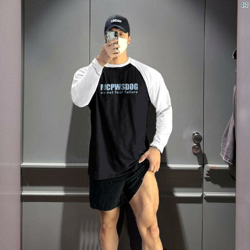メンズ トレーニング トレーニングファッション 秋 フィットネス アメリカン トップ スポーツ カジュアル ラウンドネック 長袖 Tシャツ メンズ 240520 J メンズ トレーニング トレーニングファッション 秋 フィットネス アメリカン トップ スポーツ カジュアル ラウンドネック 長袖 Tシャツ メンズ 240520 J