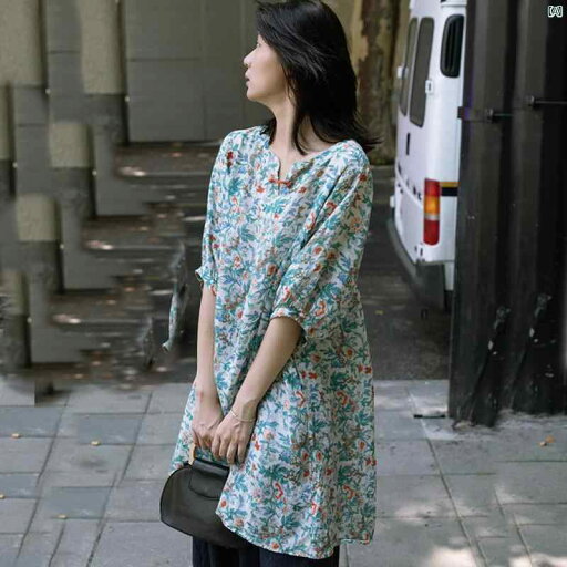 レディース トレーニングウェア 個性的 ヨガ 服 瞑想 トップ 半袖 花柄 コットン リネン 茶師服 バックル 文学 中華風 日焼け防止 ブラウス レディース トレーニングウェア 個性的 ヨガ 服 瞑想 トップ 半袖 花柄 コットン リネン 茶師服 バックル 文学 中華風 日焼け防止 ブラウス