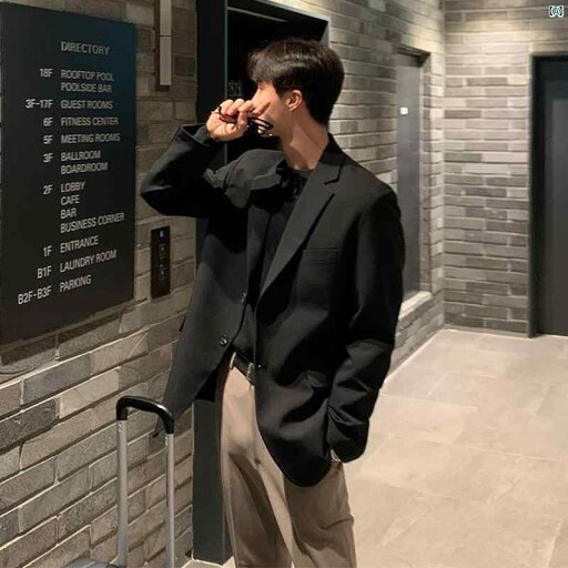 メンズ 男性 メンズファッション 韓国ファッション カジュアル スーツ ジャケット ゆったり 韓国 小柄め ワンピース トップス ビジネス シングル メンズ 男性 メンズファッション 韓国ファッション カジュアル スーツ ジャケット ゆったり 韓国 小柄め ワンピース トップス ビジネス シングル